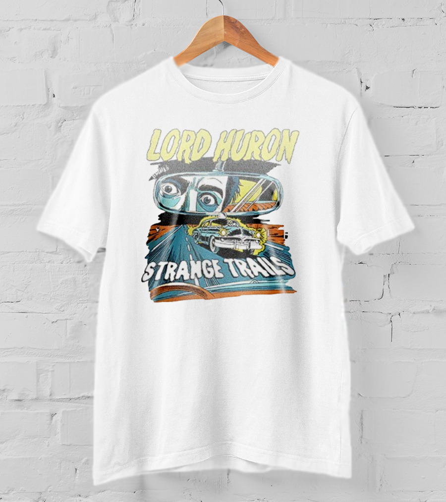 Lord Huron Strange Trails Anniversary Tour Collection Comic Car Road Art T-Shirt