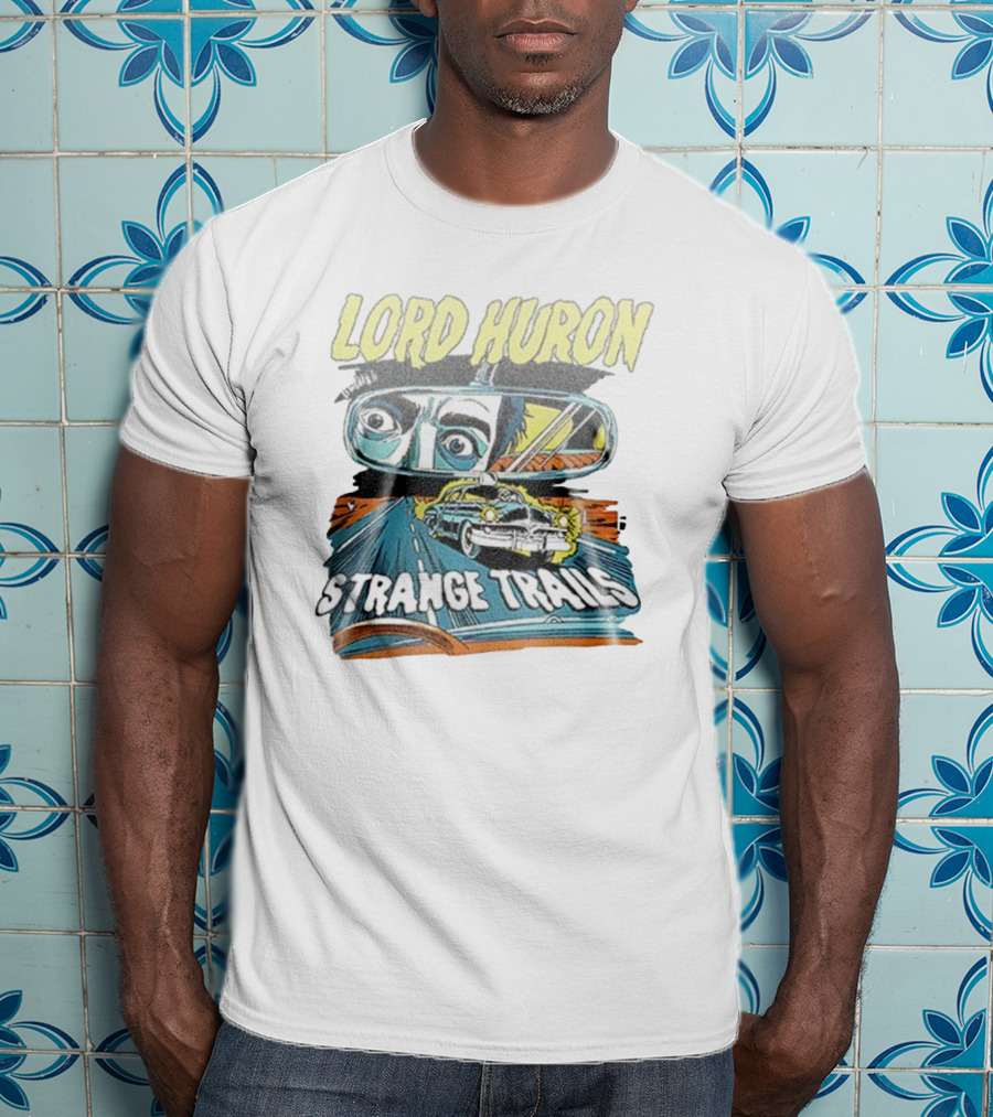 Lord Huron Strange Trails Anniversary Tour Collection Comic Car Road Art T-Shirt