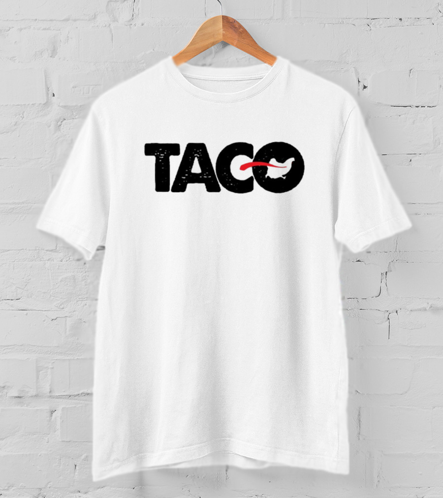Minocqua Brewing Taco Branded Black And Red Text T-Shirt