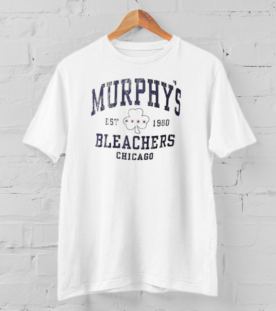 Murphy's Bleachers Est 1980 Chicago Clover Design T-Shirt