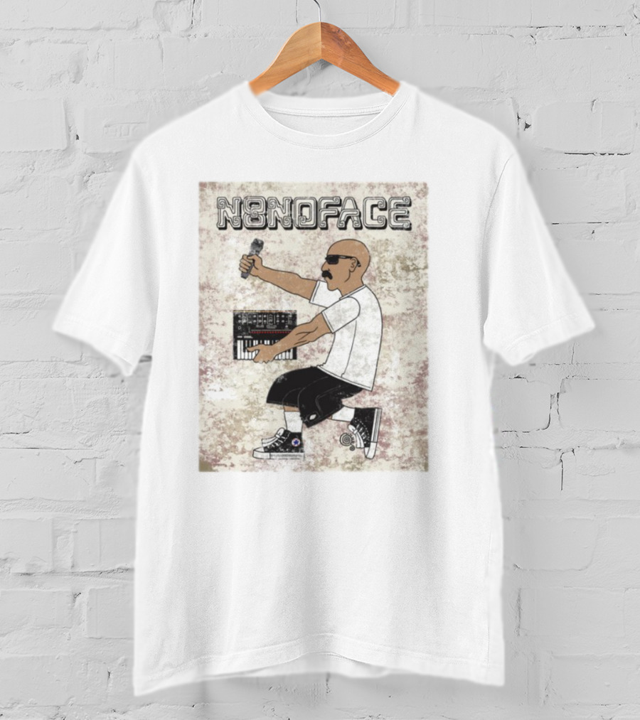 N8noface Az-Tech Synth Microphone And Keyboard Style T-Shirt