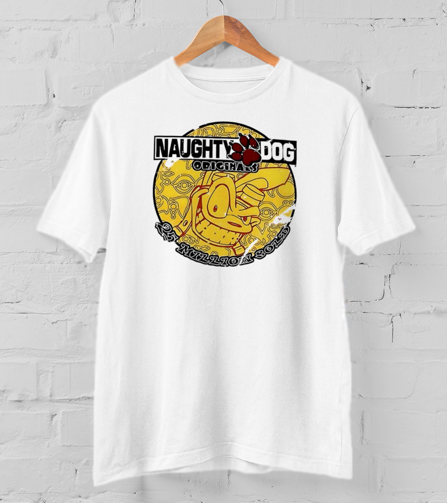 Naughty Dog Classics 25 Million Sold Celebration T-Shirt