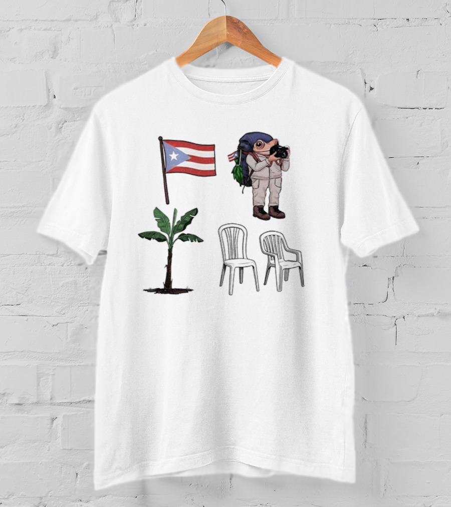 Boricua Puerto Rican Flag Coqui Palm Chairs 2025 T-Shirt