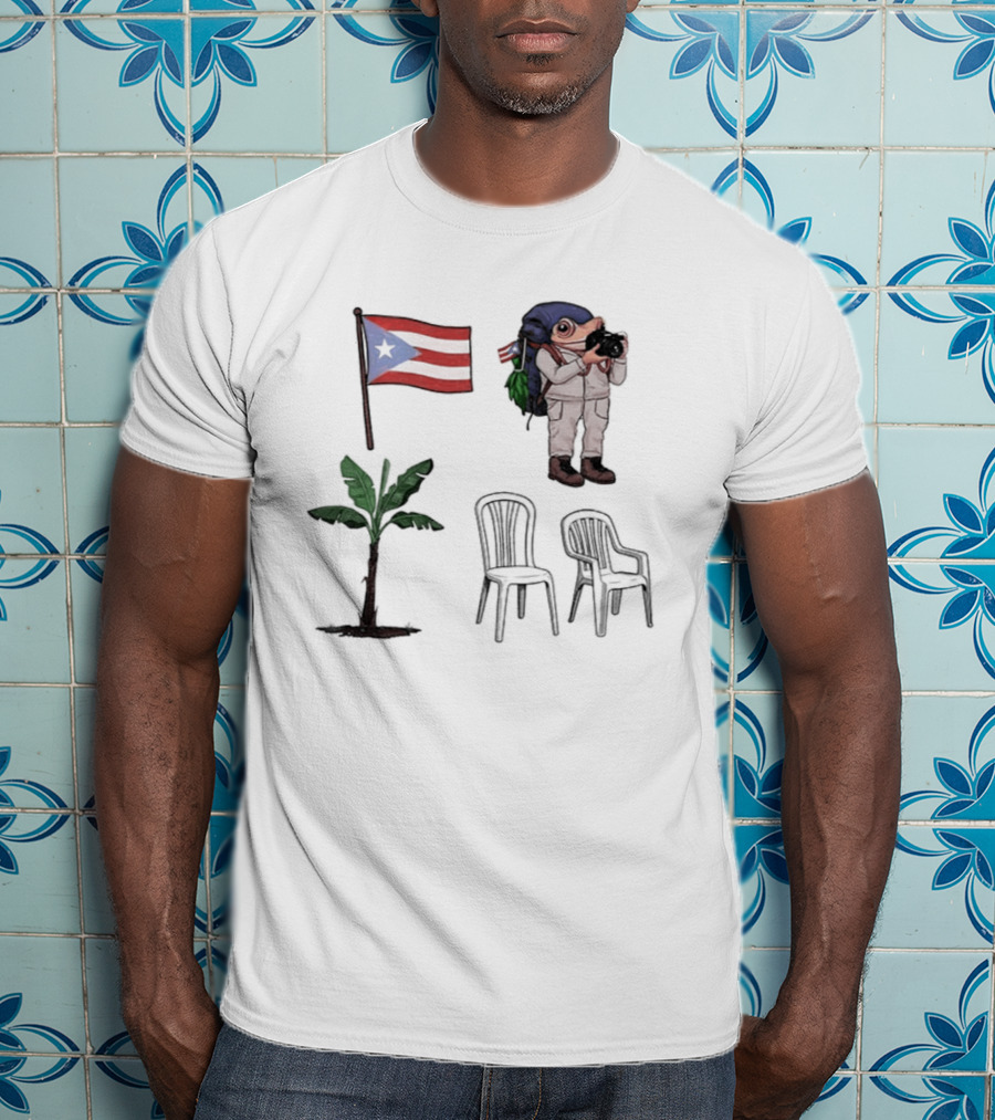 Boricua Puerto Rican Flag Coqui Palm Chairs 2025 T-Shirt