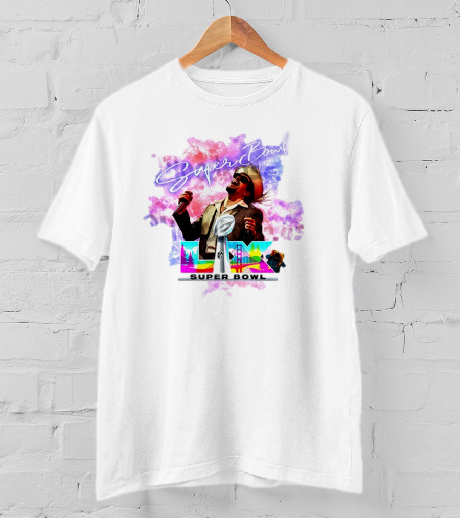 Bad Bunny Super Bowl Halftime LVII Retro NFL Performance Iconic Show T-Shirt