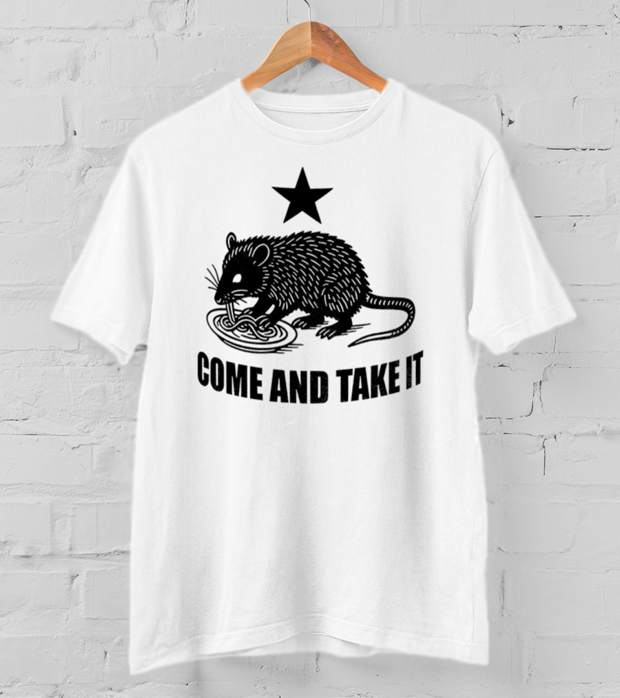 Opossum Come And Take It Flag Political Protest Statement T-Shirt