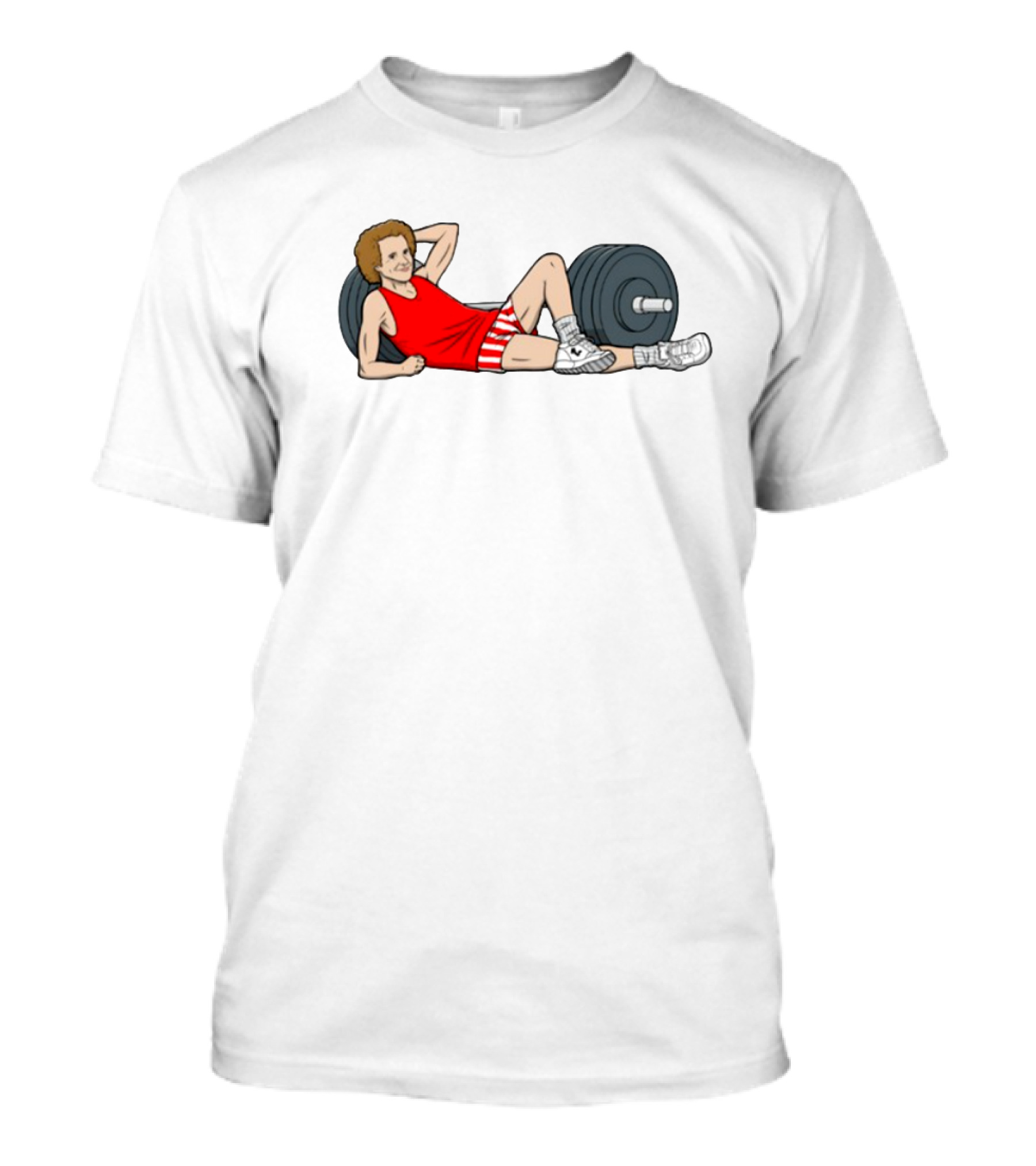 Richard Simmons Weightlifting Fitness Icon Vintage Style T-Shirt