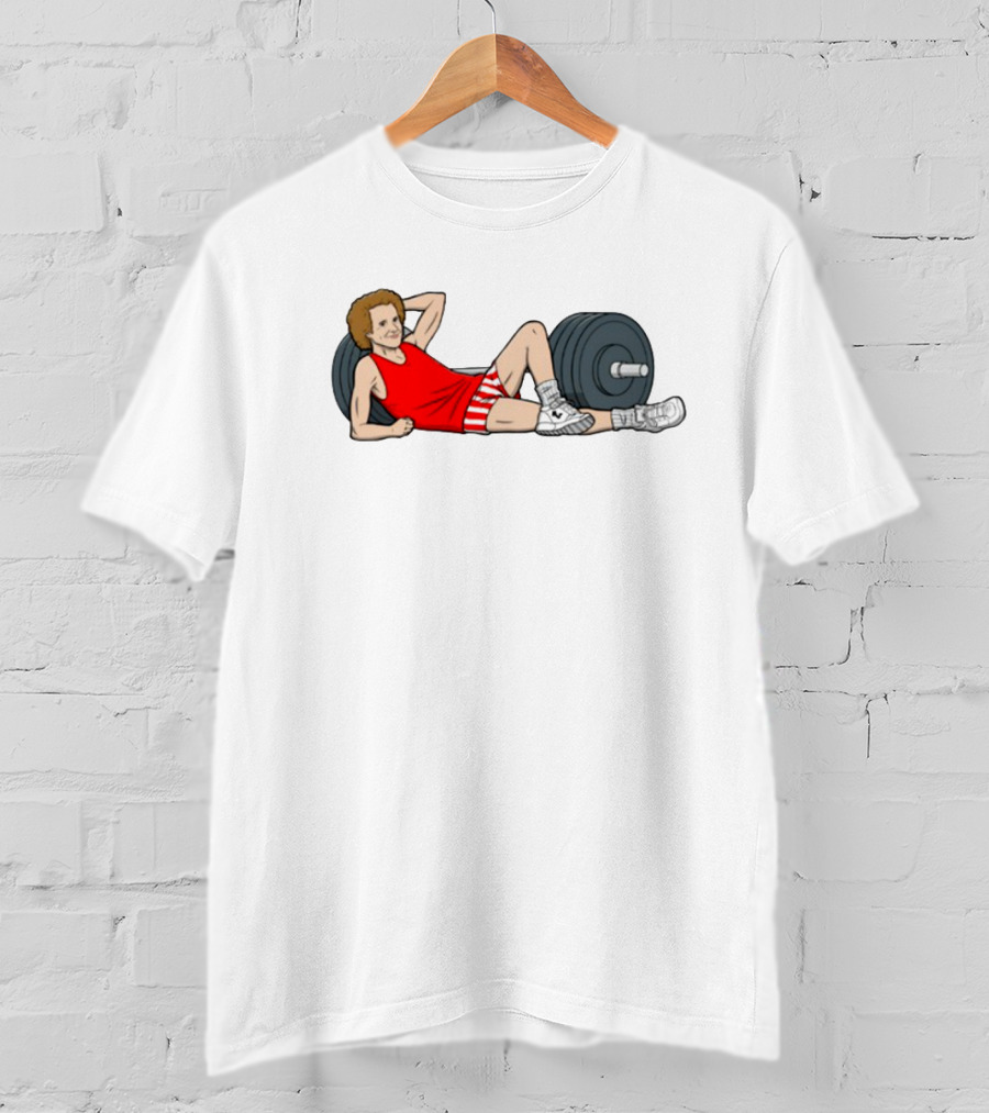 Richard Simmons Weightlifting Fitness Icon Vintage Style T-Shirt