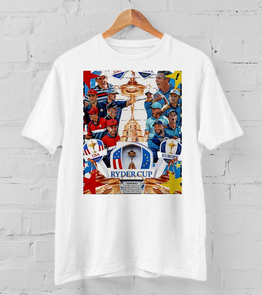 Ryder Cup 2025 USA Vs Europe Golf Tournament Team Challenge T-Shirt