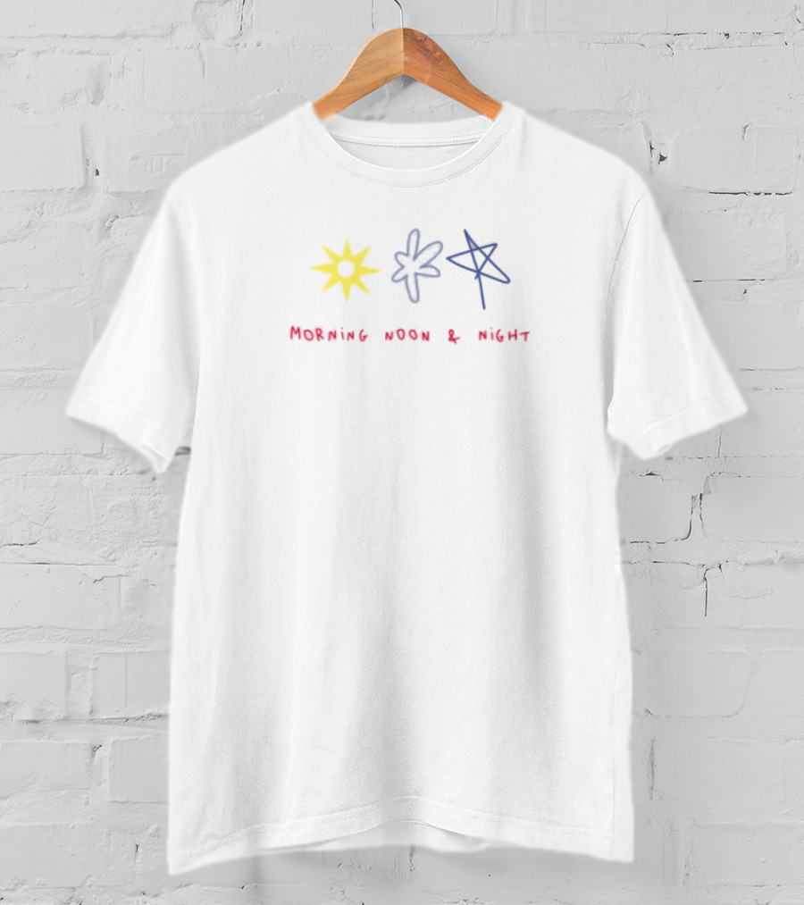 Summer Morning Noon Night Sun Star Designs T-Shirt