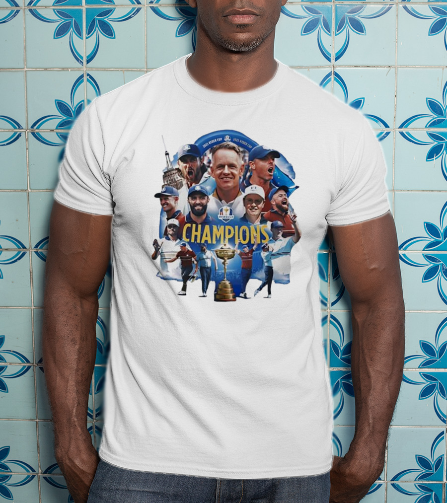 2025 Ryder Cup Team Europe Champions Celebration T-Shirt