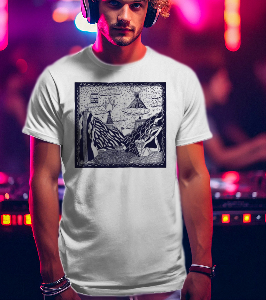 Thestorysofarca The Story So Far Album Art Snake Volcano Pattern Clouds T-Shirt