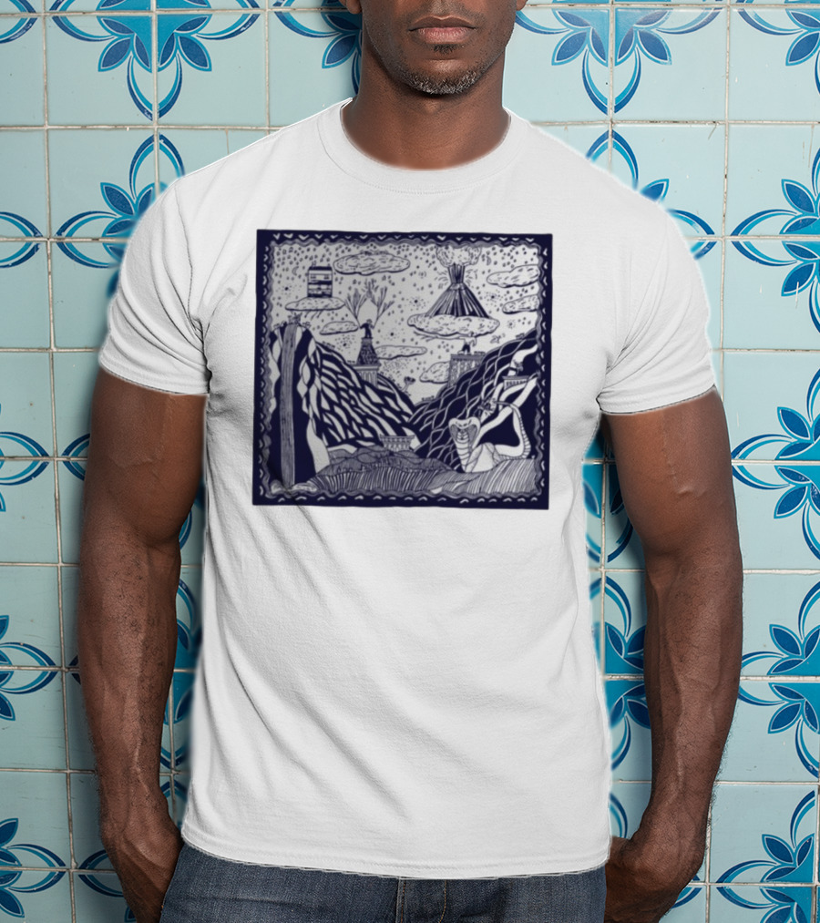 Thestorysofarca The Story So Far Album Art Snake Volcano Pattern Clouds T-Shirt