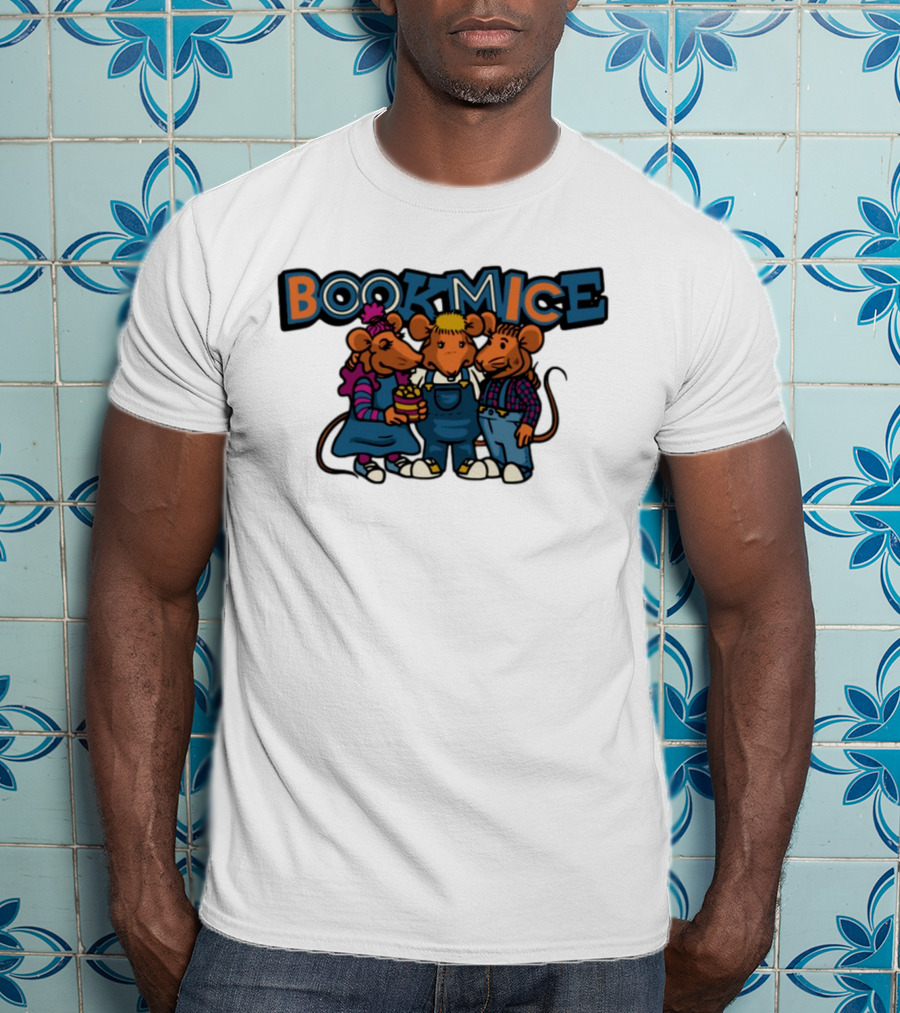 Bookmice TVO Kids Show Characters Retro Cartoon Mice Trio T-Shirt