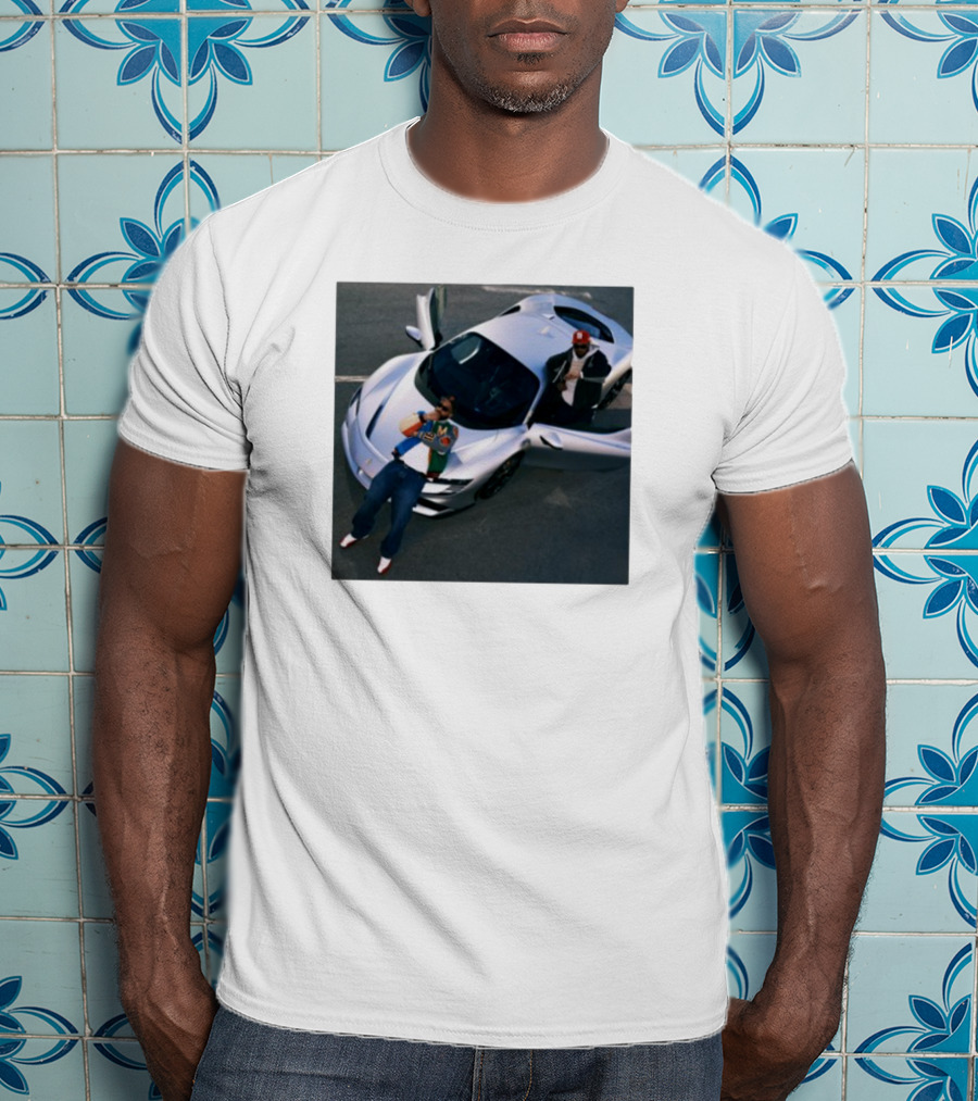 Until Night Comes Album Silver Sports Car Duo T-Shirt