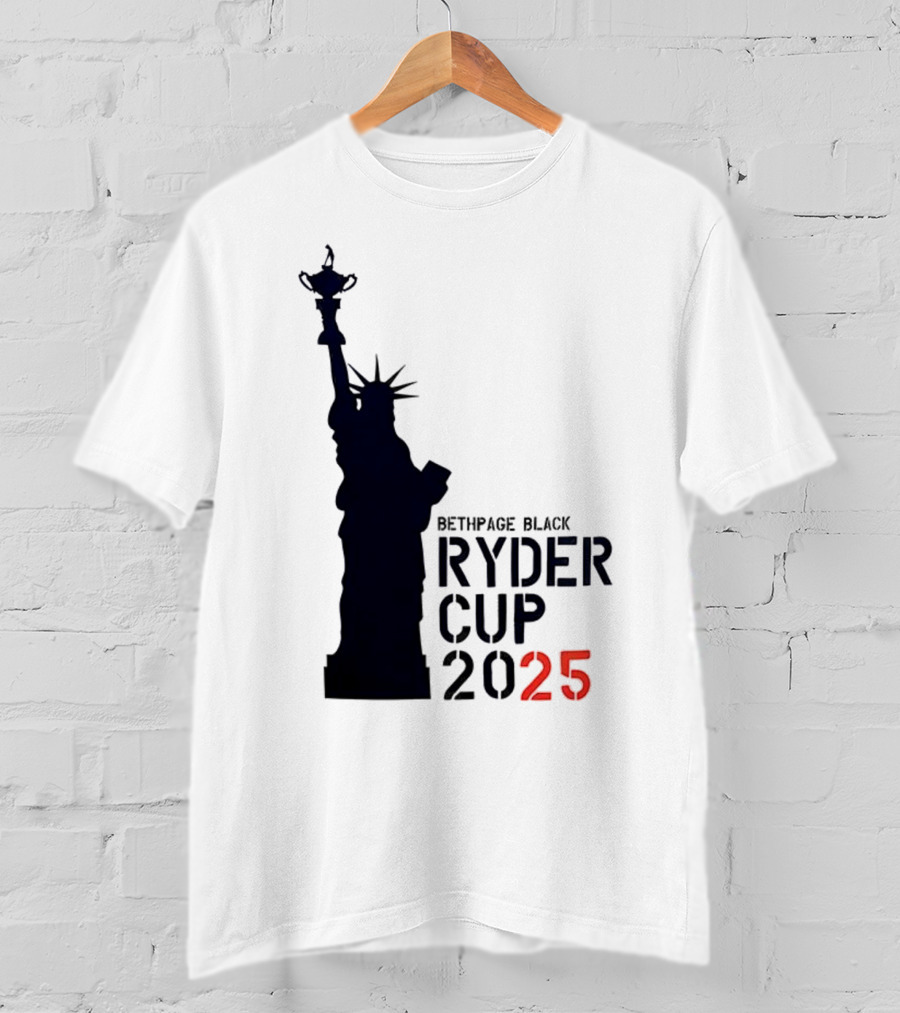 USA Ryder Cup 2025 Liberty Bethpage Black T-Shirt