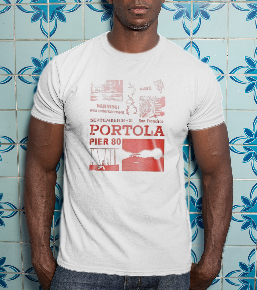 Warning Wild Entertainment Portola September 29-30 2025 San Francisco Pier 80 Lineup T-Shirt