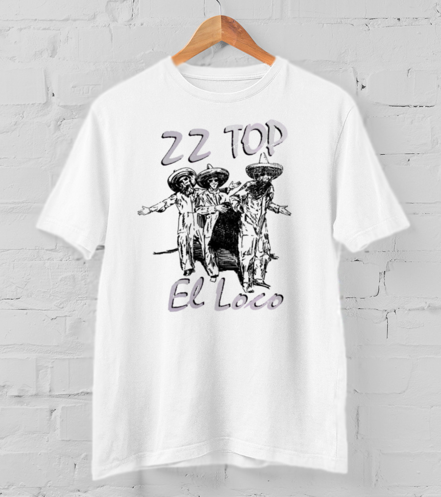 ZZ Top El Loco Band Vintage Style Fan Apparel T-Shirt
