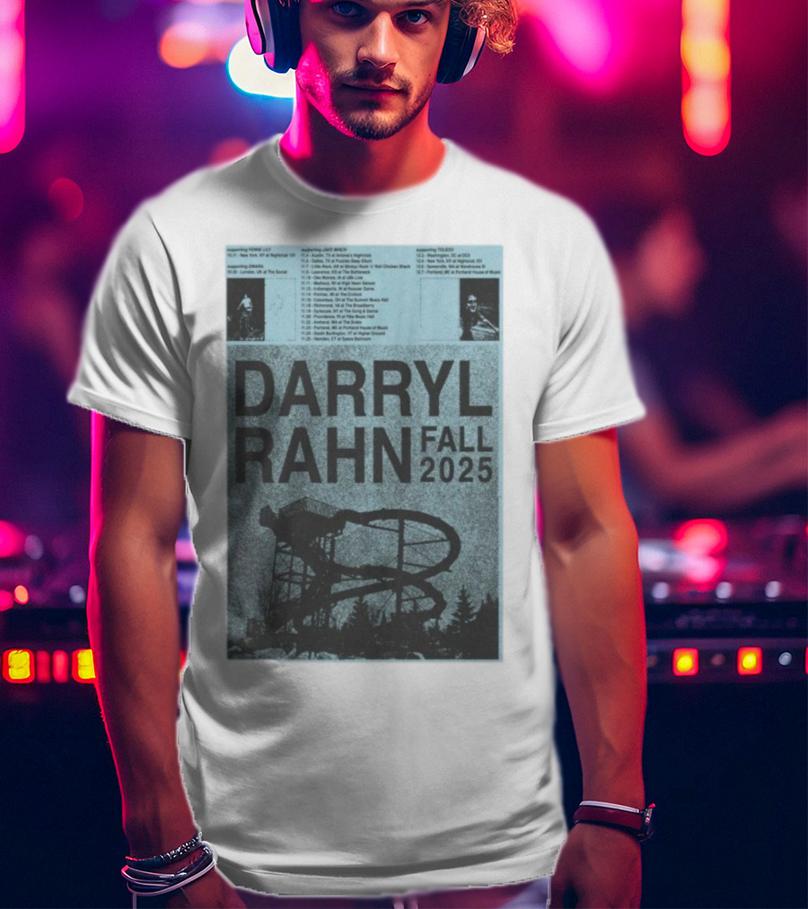 Darryl Rahn Fall Tour 2025 Water Slide Concert Dates T-Shirt