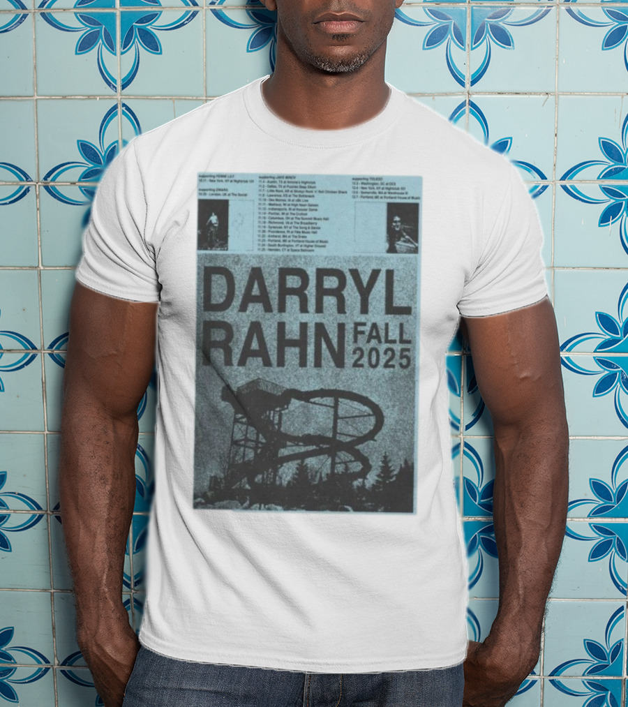 Darryl Rahn Fall Tour 2025 Water Slide Concert Dates T-Shirt