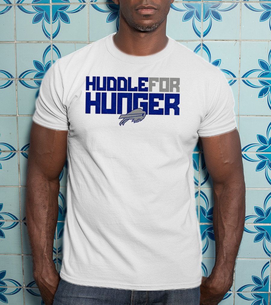 Huddle For Hunger Buffalo Bills NFL Football T-Shirt