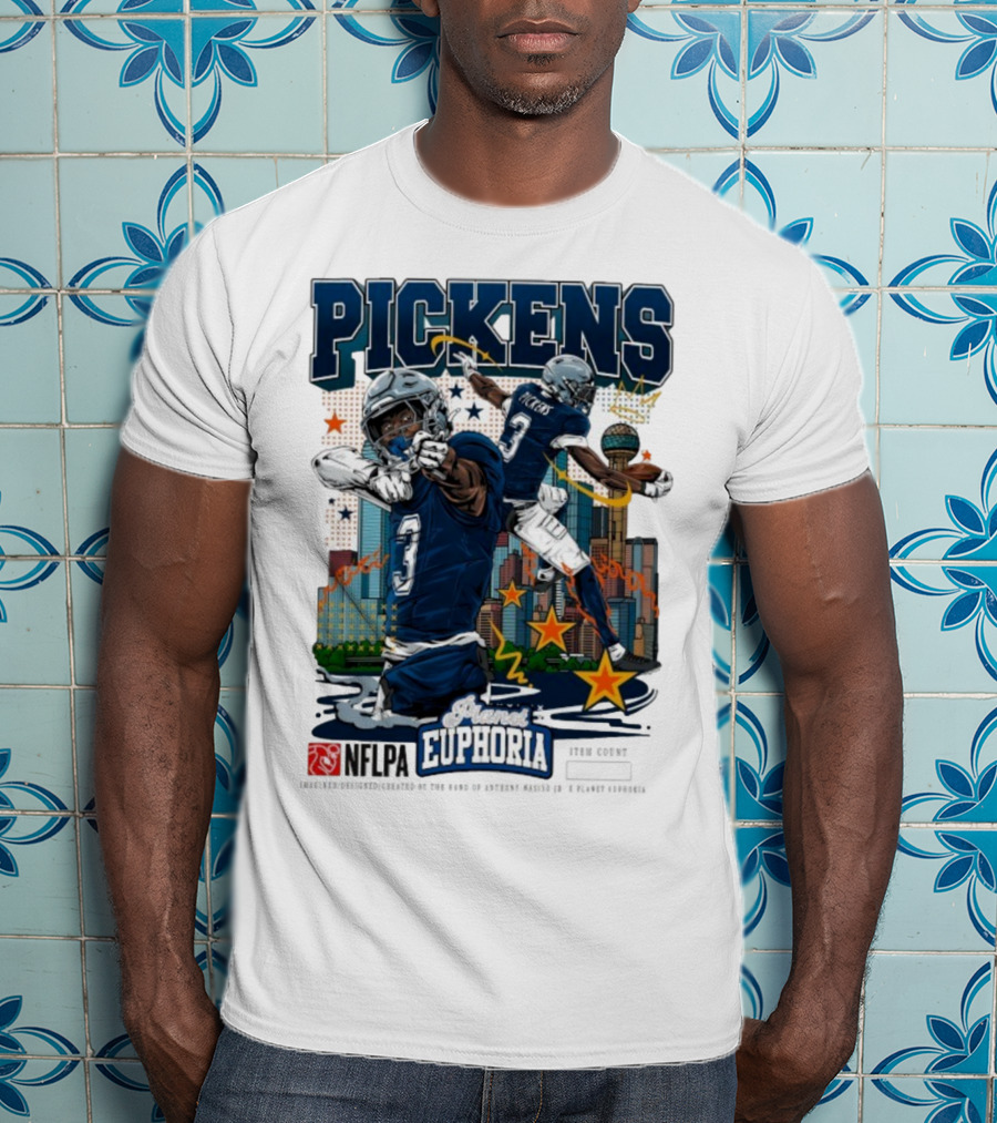 Pickens Planet Euphoria NFPLA Players Inc Iconic Sports Theme T-Shirt