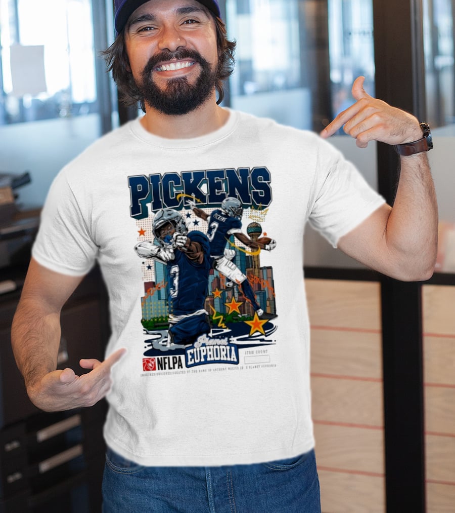 Pickens Planet Euphoria NFPLA Players Inc Iconic Sports Theme T-Shirt