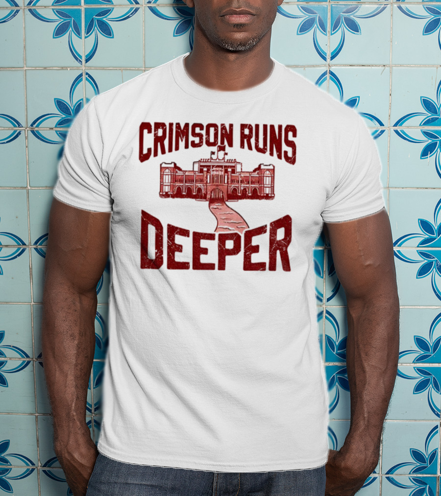 University Of Alabama Crimson Tide Crimson Runs Deeper Historic Campus Design T-Shirt