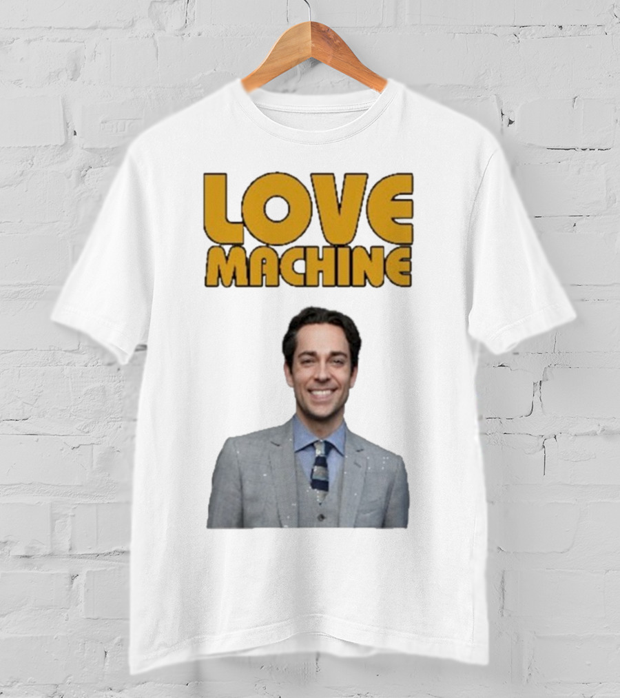 Zachary Levi Love Machine Raglan Smiling Style T-Shirt