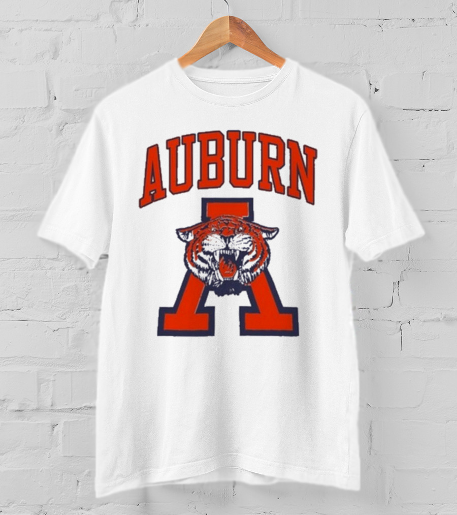 Auburn Tigers Roaring Vintage Logo Retro College Spirit T-Shirt