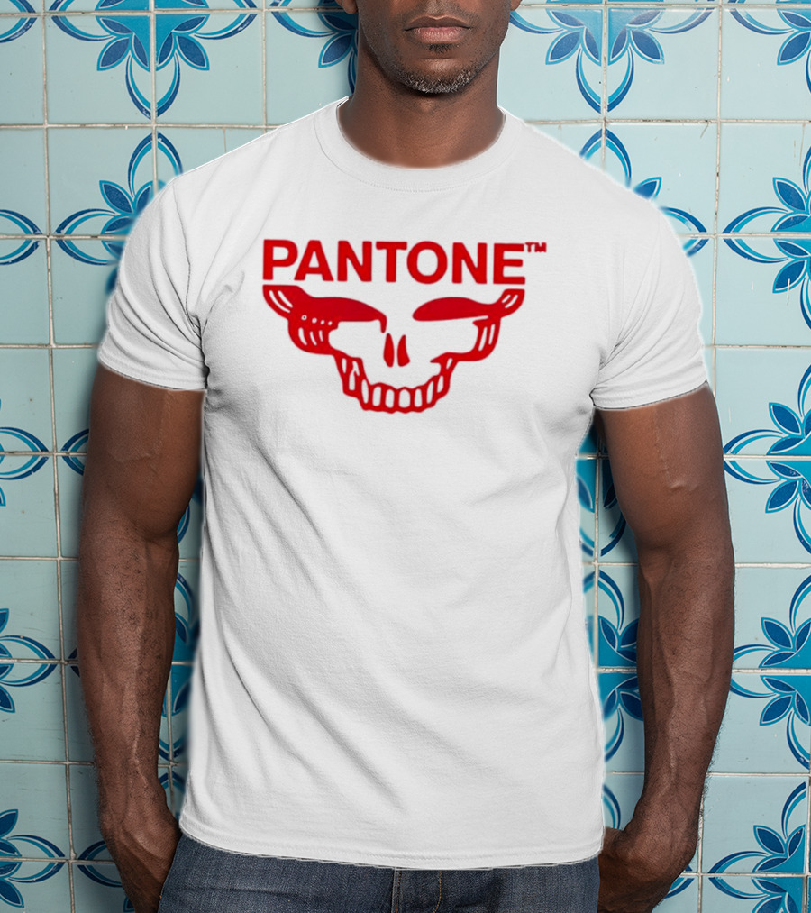 Grateful Red SYF Stealie Pantone Skull Red T-Shirt