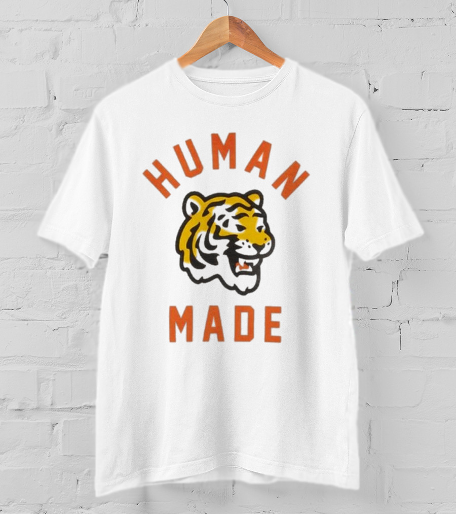 Human Made Tiger Head Vintage Style T-Shirt