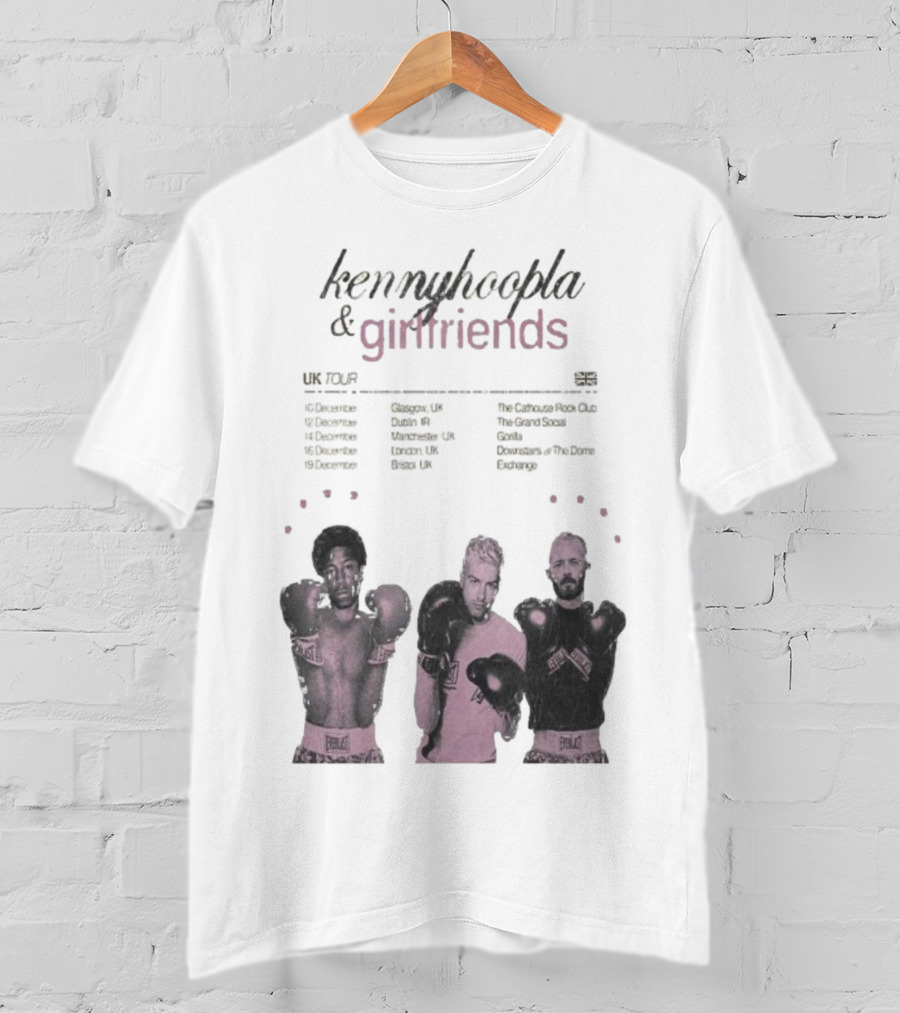 KennyHoopla And Girlfriends EU UK Tour 2025 Boxing Themed Dates UK EU Cities T-Shirt