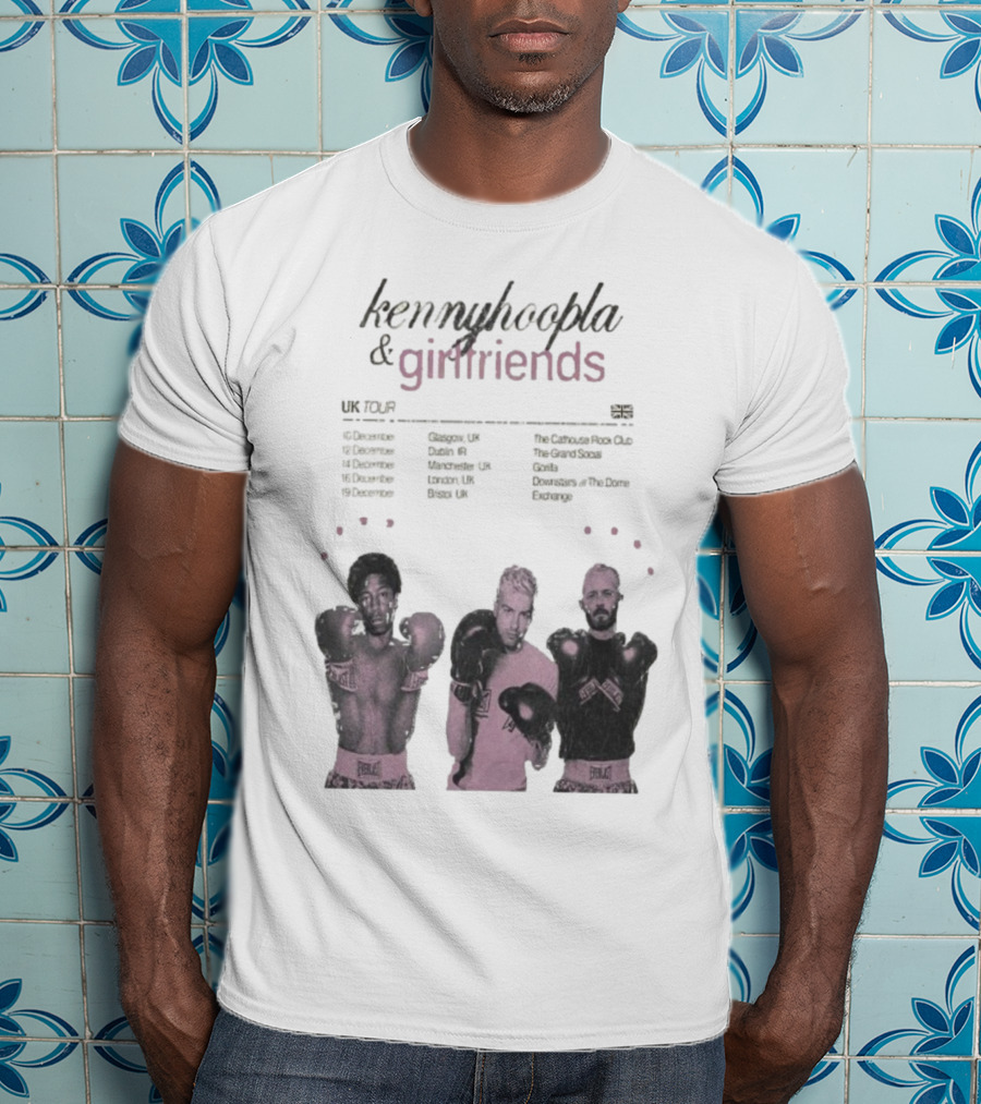 KennyHoopla And Girlfriends EU UK Tour 2025 Boxing Themed Dates UK EU Cities T-Shirt
