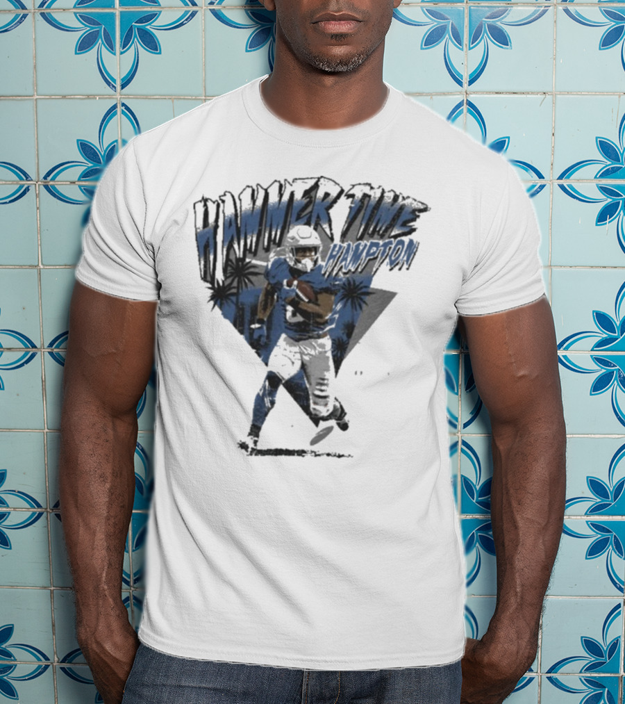 Hammer Time Hampton Los Angeles Chargers Football Palm Trees Icon T-Shirt