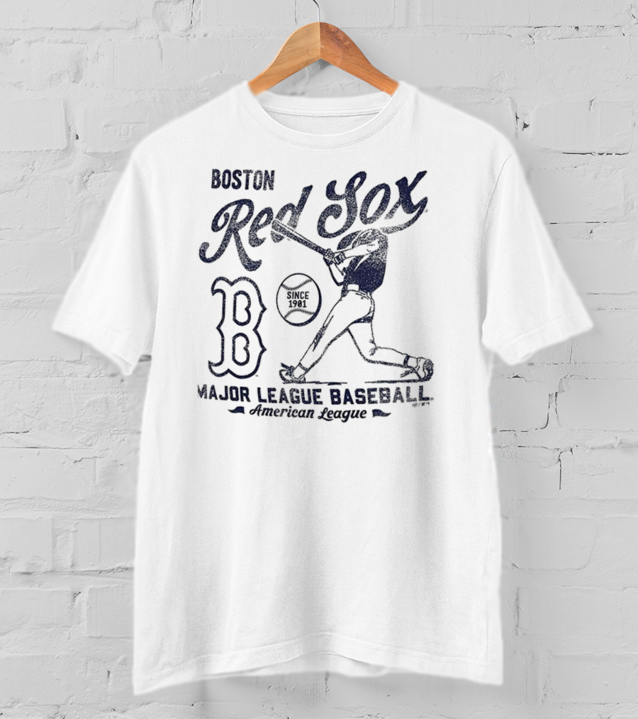 Boston Red Sox Major League Baseball Since 1901 Batter Foundation T-Shirt