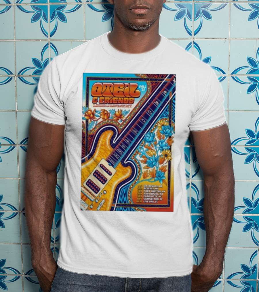Oteil And Friends Fall 25 Tour Harrisburg PA Guitar Art T-Shirt