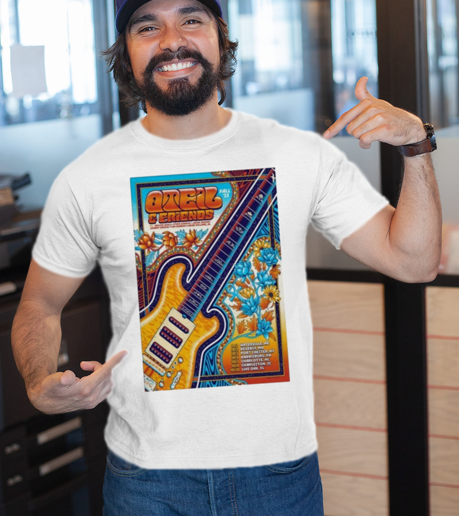 Oteil And Friends Fall 25 Tour Harrisburg PA Guitar Art T-Shirt