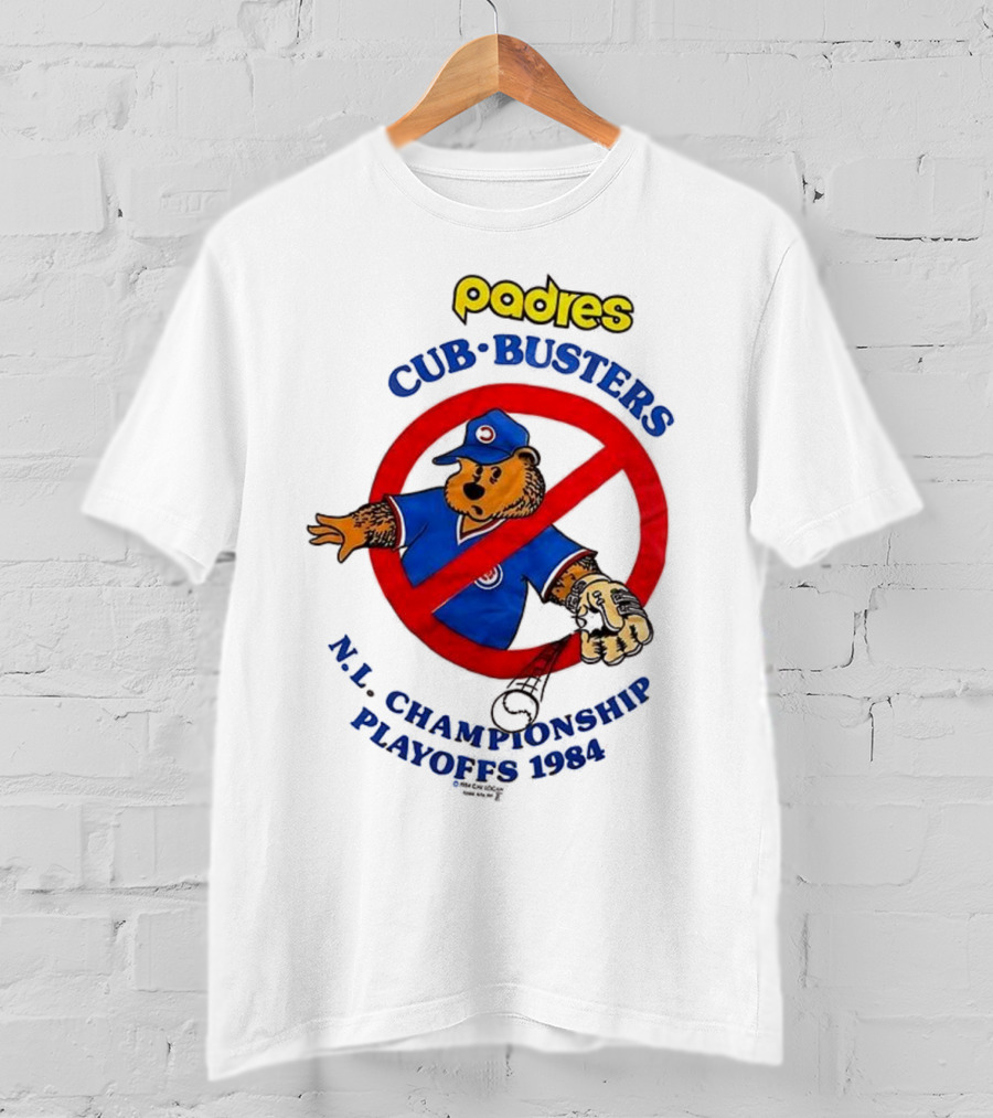 Padres Cub Busters NL Championship Playoffs 1984 T-Shirt