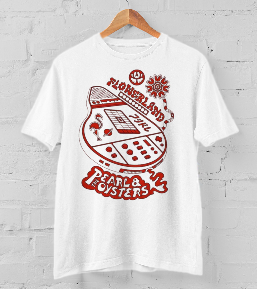 Flowerland Pearl & The Oysters Flamingo Synth Graphic T-Shirt
