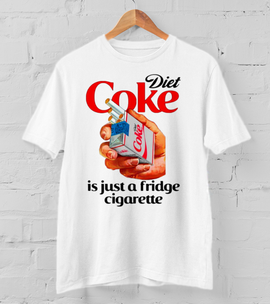 Diet Coke Cigarette Pack Parody Fridge Cigarettes T-Shirt