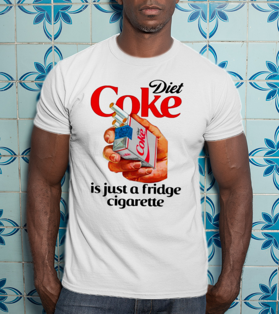 Diet Coke Cigarette Pack Parody Fridge Cigarettes T-Shirt