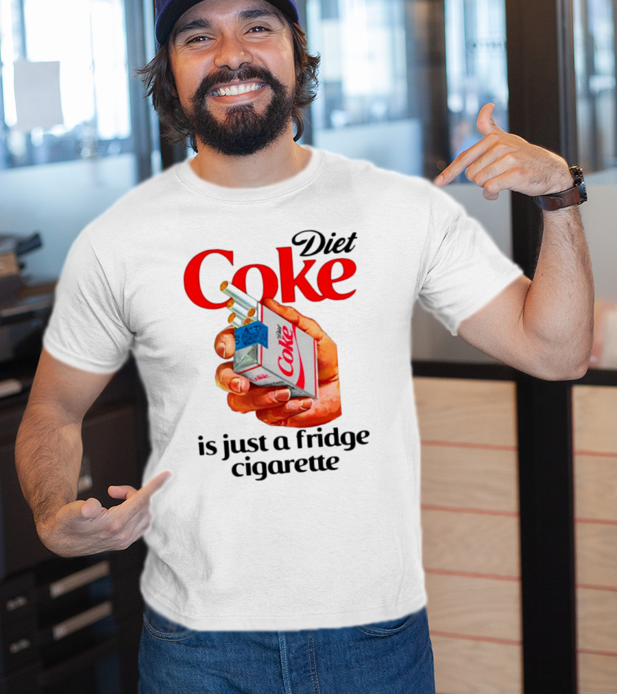 Diet Coke Cigarette Pack Parody Fridge Cigarettes T-Shirt