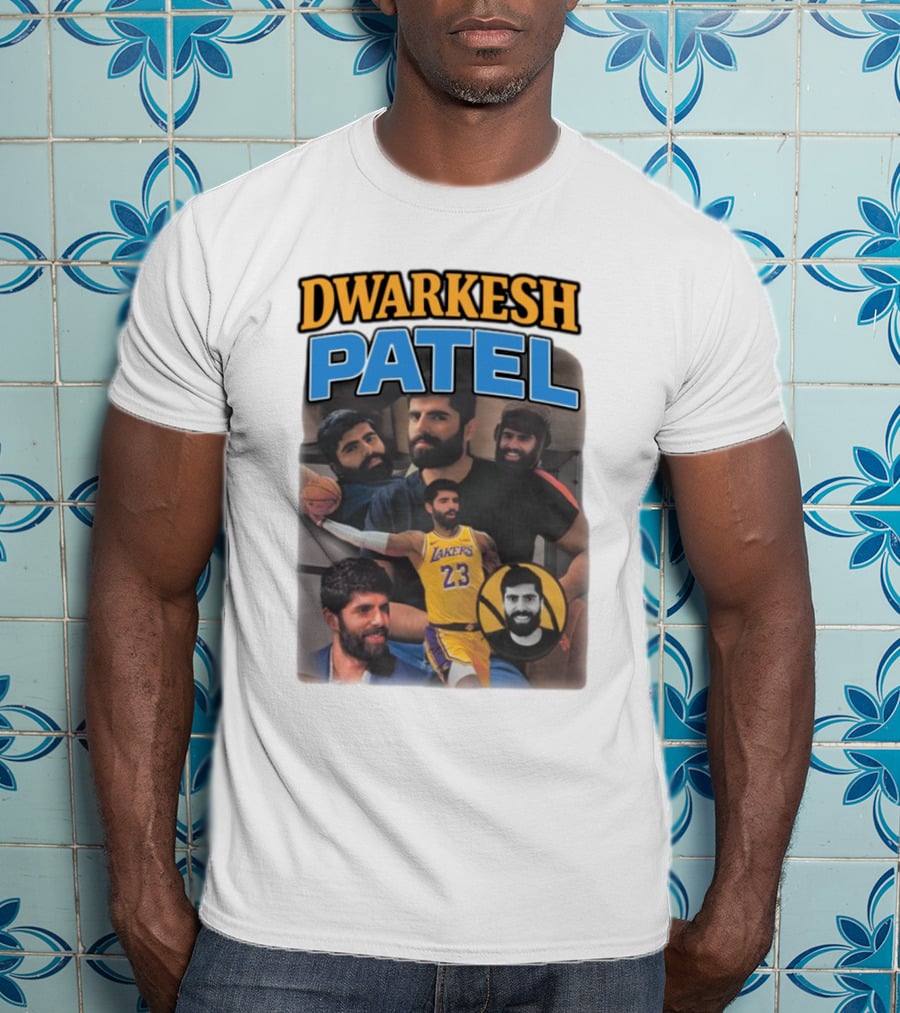 Dwarkesh Patel Lakers 23 Basketball Tribute T-Shirt
