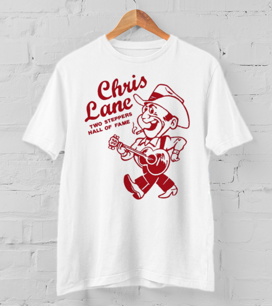 Chris Lane Two Steppers Hall Of Fame Cowboy Player T-Shirt