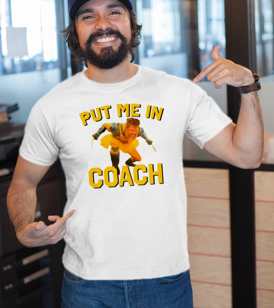 Put Me In Coach Hugh Jackman Wolverine Tutu Costume T-Shirt