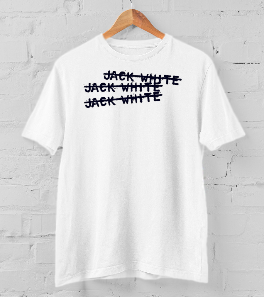 Jack White X3 Stacked Text T-Shirt