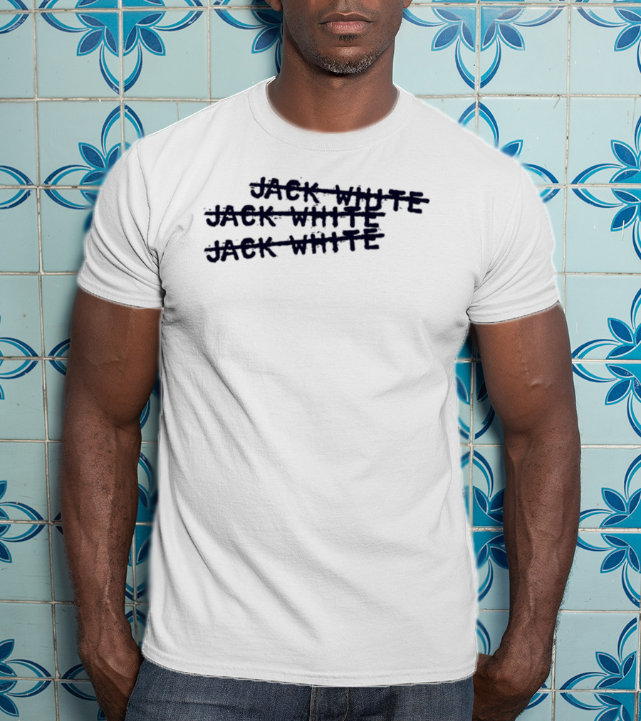 Jack White X3 Stacked Text T-Shirt