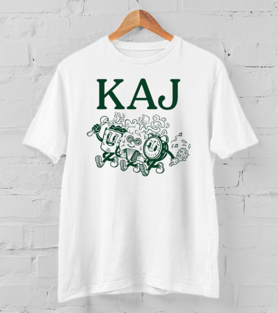 Kaj Retro Cartoon Floral Characters T-Shirt