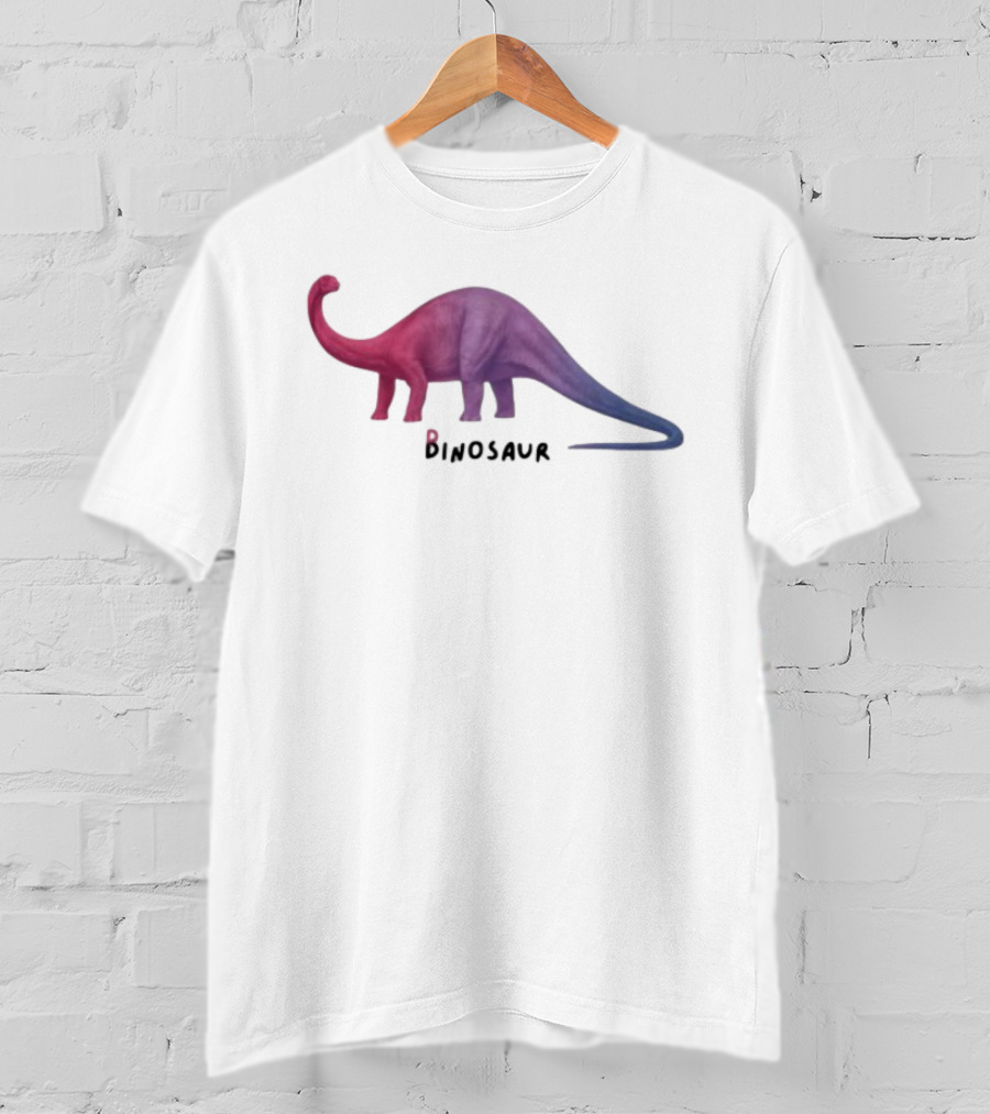 Pridecore Binosaur Dinosaur LGBTQ Rainbow Colors T-Shirt